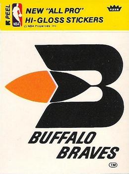 1976-77 Fleer NBA Team Stickers #NNO Buffalo Braves Logo Front