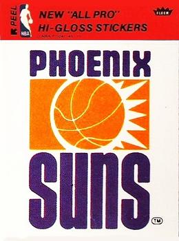 1976-77 Fleer NBA Team Stickers #NNO Phoenix Suns Logo Front