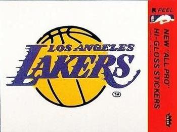 1976-77 Fleer NBA Team Stickers #NNO Los Angeles Lakers Logo Front