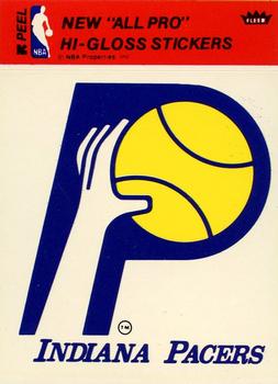 1976-77 Fleer NBA Team Stickers #NNO Indiana Pacers Logo Front