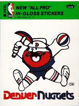 1976-77 Fleer NBA Team Stickers #NNO Denver Nuggets Logo Front