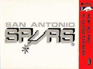 1977-78 Fleer NBA Team Stickers #NNO San Antonio Spurs Logo Front