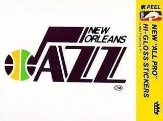 1977-78 Fleer NBA Team Stickers #NNO New Orleans Jazz Logo Front
