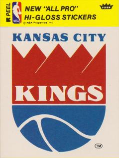 1977-78 Fleer NBA Team Stickers #NNO Kansas City Kings Logo Front