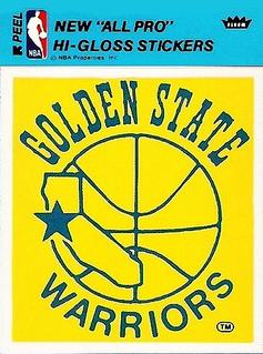 1977-78 Fleer NBA Team Stickers #NNO Golden State Warriors Logo Front