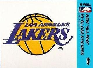 1977-78 Fleer NBA Team Stickers #NNO Los Angeles Lakers Logo Front