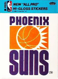 1977-78 Fleer NBA Team Stickers #NNO Phoenix Suns Logo Front