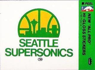 1977-78 Fleer NBA Team Stickers #NNO Seattle SuperSonics Logo Front