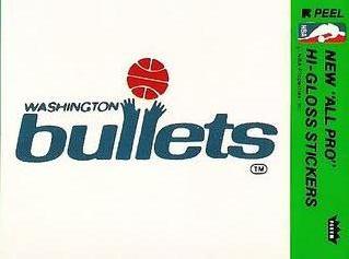 1977-78 Fleer NBA Team Stickers #NNO Washington Bullets Logo Front