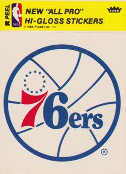 1978-79 Fleer NBA Team Stickers #NNO Philadelphia 76ers Logo Front