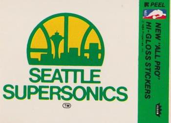 1978-79 Fleer NBA Team Stickers #NNO Seattle SuperSonics Logo Front