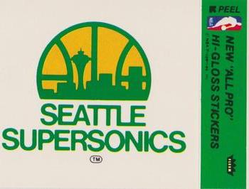1978-79 Fleer NBA Team Stickers #NNO Seattle SuperSonics Logo Front