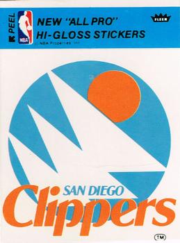 1978-79 Fleer NBA Team Stickers #NNO San Diego Clippers Logo Front