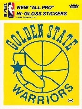 1978-79 Fleer NBA Team Stickers #NNO Golden State Warriors Logo Front