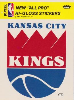 1978-79 Fleer NBA Team Stickers #NNO Kansas City Kings Logo Front