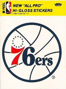 1978-79 Fleer NBA Team Stickers #NNO Philadelphia 76ers Logo Front