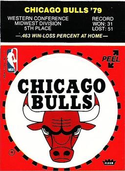 1979-80 Fleer NBA Team Stickers #NNO Chicago Bulls Logo (Red) Front