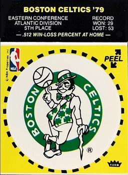 1979-80 Fleer NBA Team Stickers #NNO Boston Celtics Logo (Yellow) Front