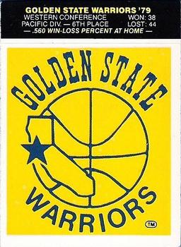 1979-80 Fleer NBA Team Stickers #NNO Golden State Warriors Logo Front