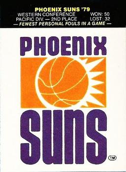 1979-80 Fleer NBA Team Stickers #NNO Phoenix Suns Logo Front