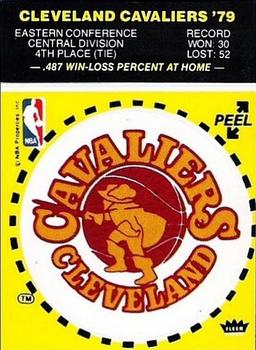 1979-80 Fleer NBA Team Stickers #NNO Cleveland Cavaliers Logo (Yellow) Front