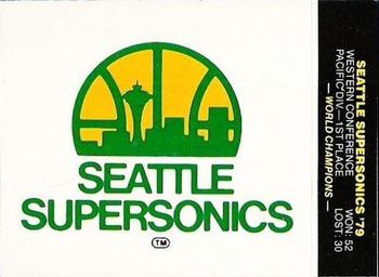 1979-80 Fleer NBA Team Stickers #NNO Seattle SuperSonics Logo Front
