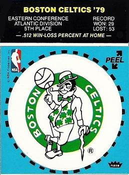 1979-80 Fleer NBA Team Stickers #NNO Boston Celtics Logo (Blue) Front