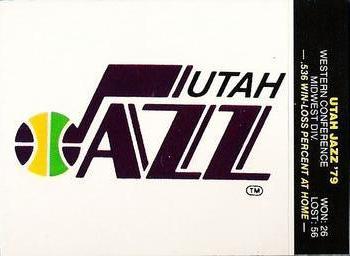 1979-80 Fleer NBA Team Stickers #NNO Utah Jazz Logo Front