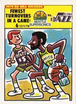 1980-81 Fleer NBA Team Stickers #NNO Phoenix Suns Logo Back