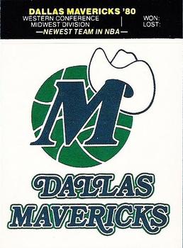 1980-81 Fleer NBA Team Stickers #NNO Dallas Mavericks Logo Front