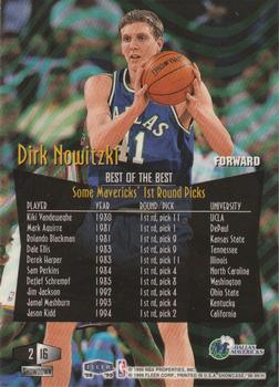1998-99 Flair Showcase - Flair Showcase Row 2 #16 Dirk Nowitzki Back