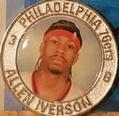 2005 Hardwood Heroes NBA Medallions #NNO Allen Iverson Front