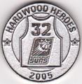 2005 Hardwood Heroes NBA Medallions #NNO Amare Stoudemire Back