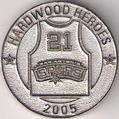 2005 Hardwood Heroes NBA Medallions #NNO Tim Duncan Back