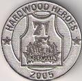 2005 Hardwood Heroes NBA Medallions #NNO Kevin Garnett Back
