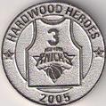 2005 Hardwood Heroes NBA Medallions #NNO Stephon Marbury Back