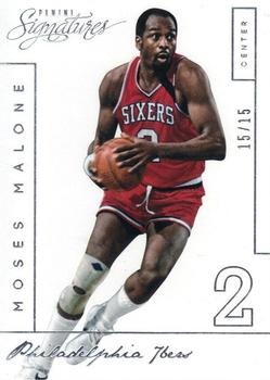 2013-14 Panini Signatures #293 Moses Malone Front