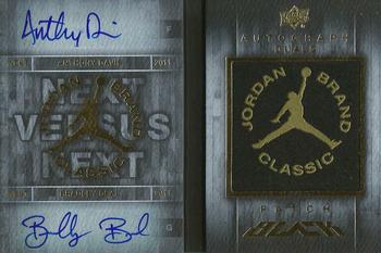 2013-14 Upper Deck Black - Jordan Brand Classic Dual Autographs #JBC2-14 Anthony Davis / Bradley Beal Front