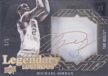 2013-14 Upper Deck Black - Legendary Lustrous Signatures Silver Spectrum #LL-MI Michael Jordan Front