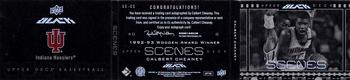 2013-14 Upper Deck Black - Scenes Booklet Signatures #SC-CC Calbert Cheaney Front