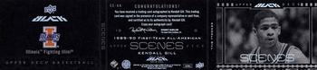 2013-14 Upper Deck Black - Scenes Booklet Signatures #SC-KG Kendall Gill Front