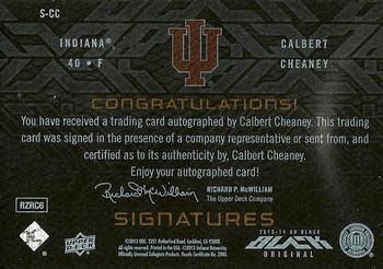 2013-14 Upper Deck Black - Signatures #S-CC Calbert Cheaney Back