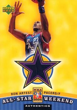 2004-05 Upper Deck - All-Star Weekend Authentics #ASW-RA Ron Artest Front