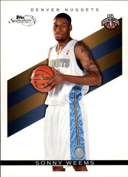 2008-09 Topps Signature #TS-SW Sonny Weems Front