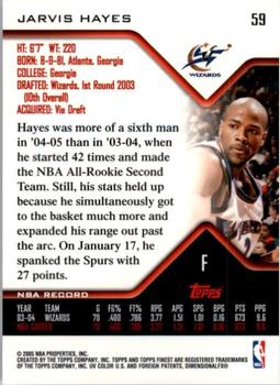 2004-05 Finest #59 Jarvis Hayes Back