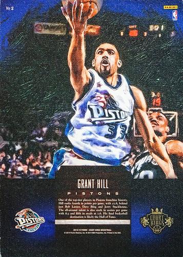 2013-14 Panini Court Kings - 5x7 Box Toppers #2 Grant Hill Back