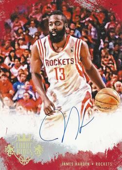 2013-14 Panini Court Kings - 5x7 Box Toppers Autographs #3 James Harden Front