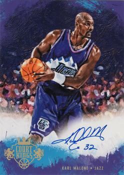 2013-14 Panini Court Kings - 5x7 Box Toppers Autographs #6 Karl Malone Front