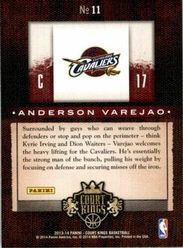 2013-14 Panini Court Kings - Expressionists #11 Anderson Varejao Back