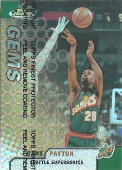 1999-00 Finest - Refractors #105 Gary Payton Front